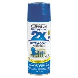 RUSTOLEUM 2X BRILLIANT BLUE SPRAY PAINT