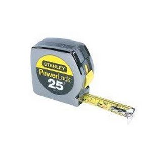 1"X25' POWERLOCK TAPE MEASURE CD PK4