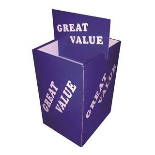 ^ CARDBOARD DUMP BIN FOR TOOLS AND IMPUL