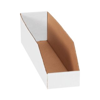 WHITE BIN BOX 4x4X24"