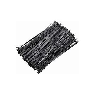 12" ZIP TIES BLK/NYLON 120LB 100PK