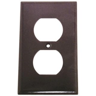 2132B-BOX BR0WN DUPLEX RECEPTICLE COVER