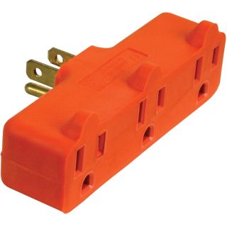 3-WAY GROUNDED TAP ORANGE